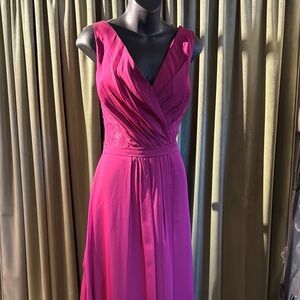 Belsoie Ruched Wrap Gown Style No. l154064